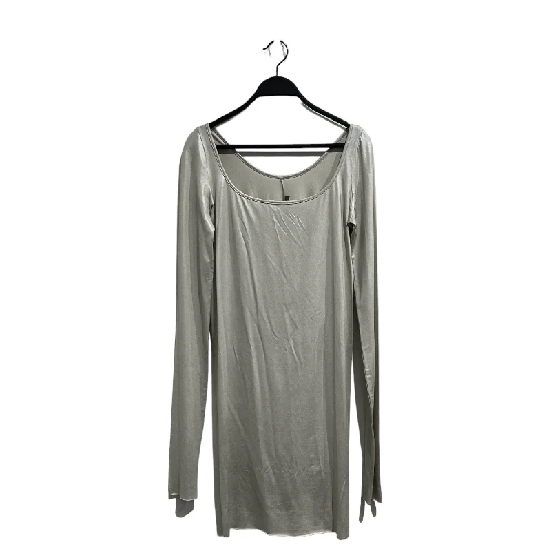 Rick Owens Lilies/LS Dress/8/Polyester/SLV/METALLIC SHEEN MINI DRESS Trendy Off-Shoulder Dress Mini