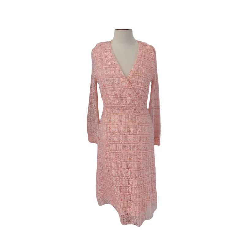 KOTON Peach Net Midi Dress | Gently Used | Comfortable Knitwear Midi Dress