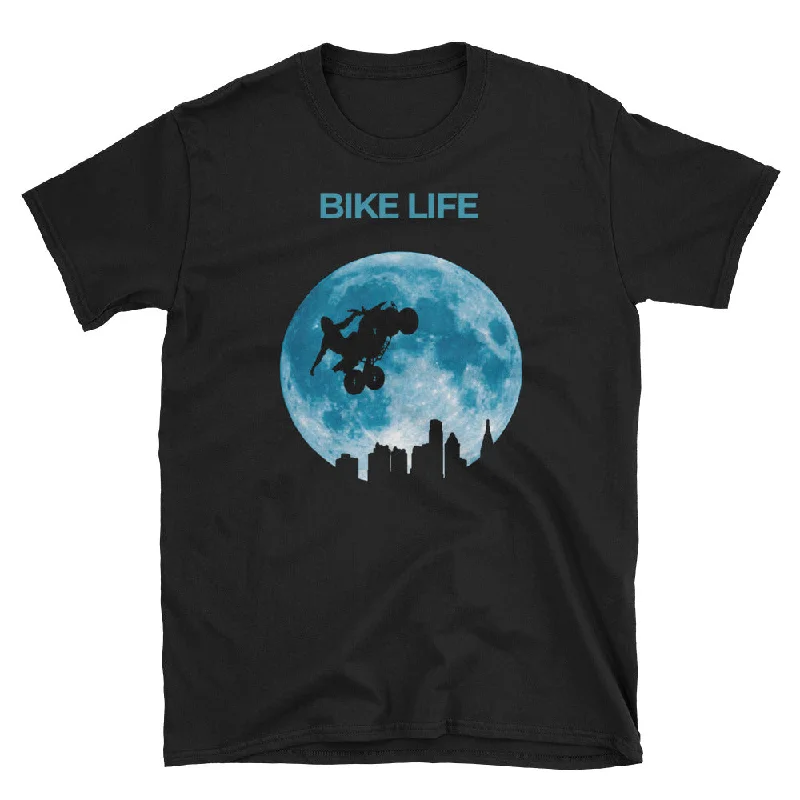 BIKE LIFE Short-Sleeve Unisex T-Shirt Handmade Hand-knitted Hand-woven