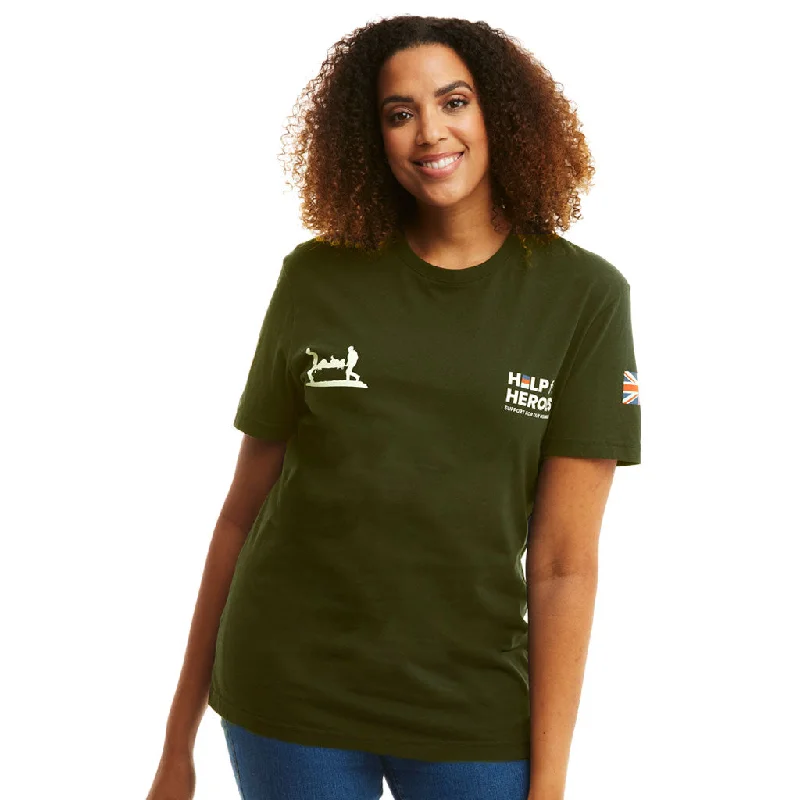 Combat Green Heritage T-Shirt Casual Formal Business