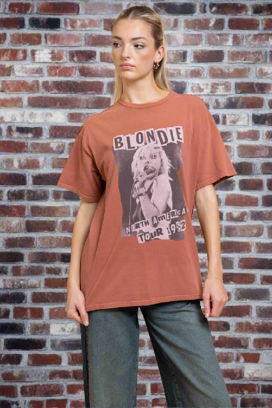 Daisy Street Blondie Washed Tyler Tee Print Jacquard Patchwork