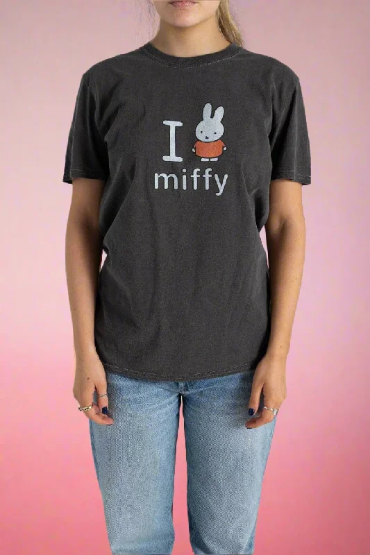 Daisy Street x I Love Miffy Oversized Tee Graphic T-Shirt Round Neck Polyester