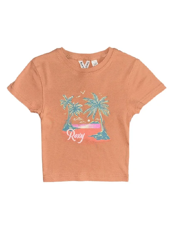 ROXY ALL DAY WOMENS TEE - CAMEL Cozy Warm Stylish