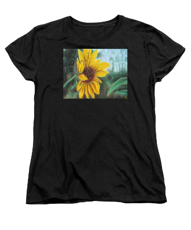 Sunflower View - Women's T-Shirt (Standard Fit) Cozy Warm Stylish