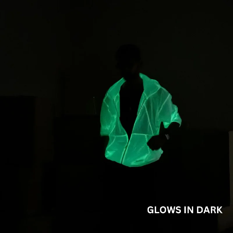 Glow in the Dark Jacket Toggled Jacket Drawstring Jacket Belted Jacket