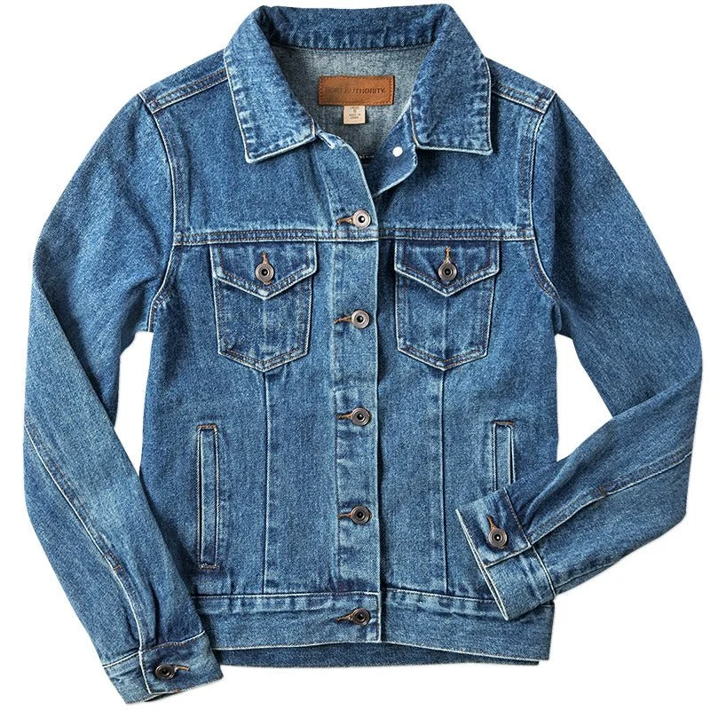 Ladies Denim Jacket Jacket Blazer Coat