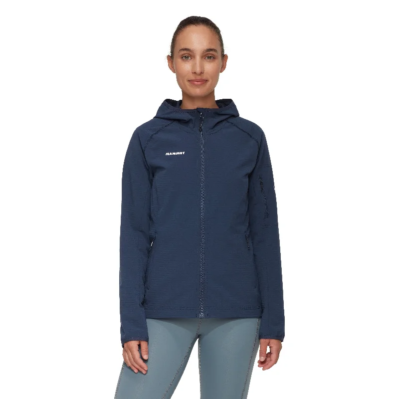 Mammut Women's Madris Light ML Hooded Jacket Belted Jacket Elasticated Jacket Padded Jacket