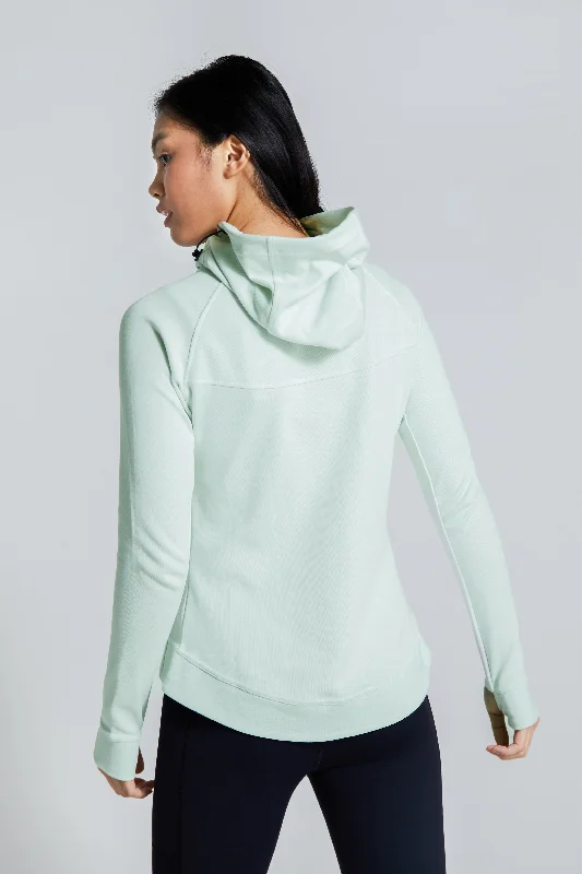 Womens- Contour Jacket - Mint Hoodie Zip-Up Jacket Button-Up Jacket