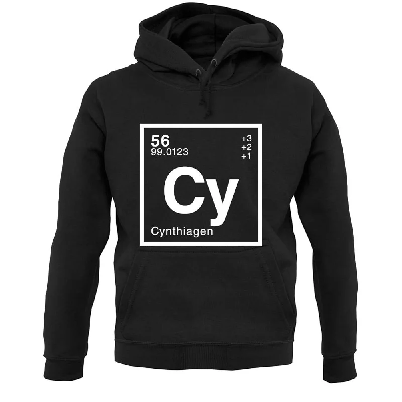 Cynthia - Periodic Element Unisex Hoodie Hoodie Jacket Zipper Layering