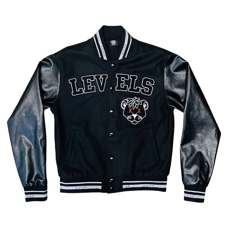 LEVELS CITY VARSITY JACKET | RED EDITION Cotton Jacket Linen Jacket Terry Jacket