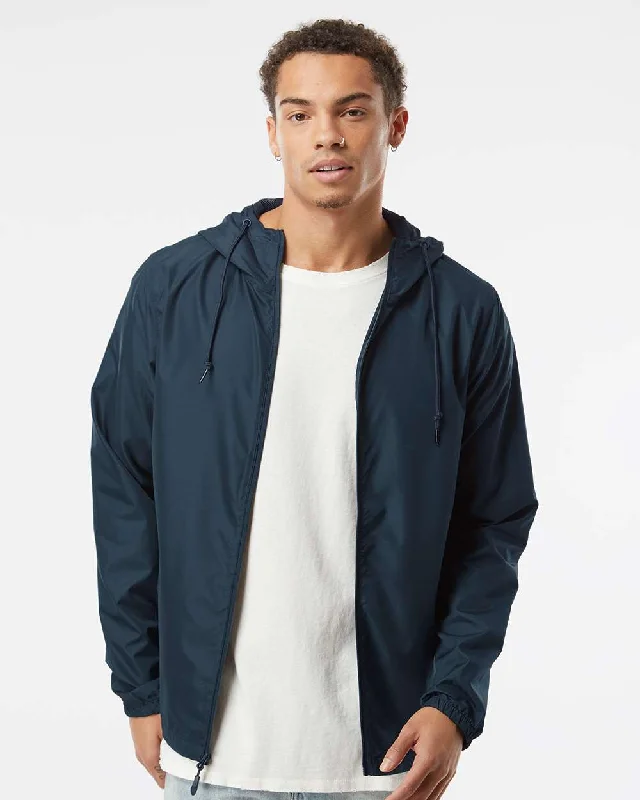 Lightweight Windbreaker Full-Zip Jacket Zip Front Button Front Snap Front