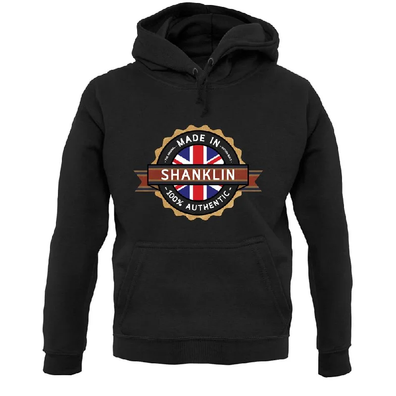 Made In Shanklin 100% Authentic Unisex Hoodie Hooded Sweatshirt Casual Wear Street Style