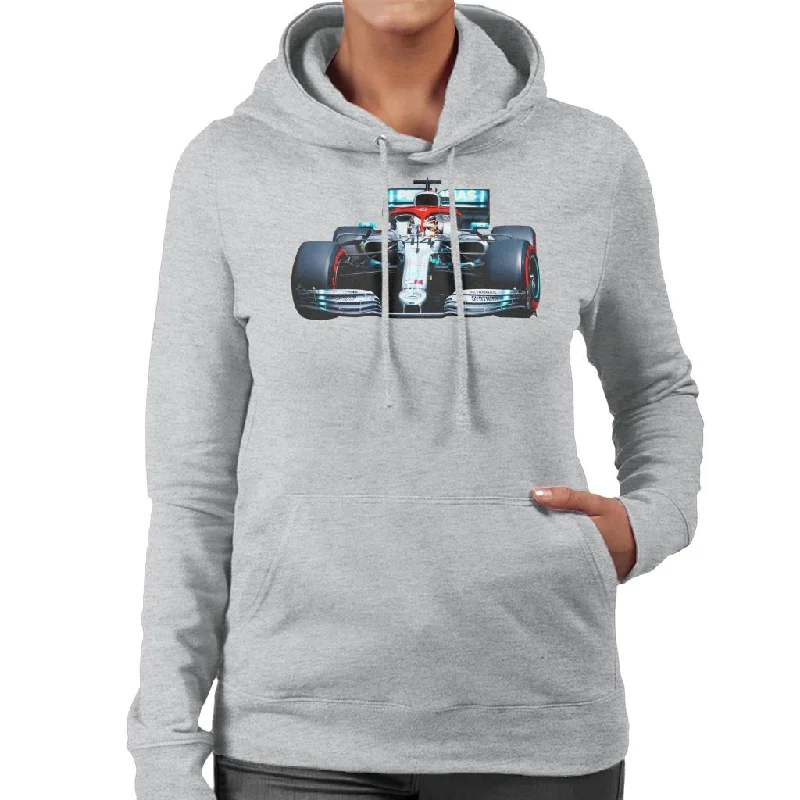 Motorsport Images Lewis Hamilton AMG F1 W10 Monte Carlo Women's Hooded Sweatshirt Hoodie with Fur Luxurious Winter