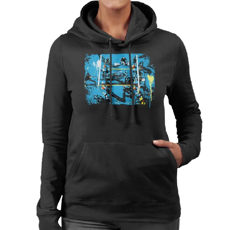 Motorsport Images Lewis Hamilton Tuscany GP In The Pits Women's Hooded Sweatshirt Hoodie with Lining Warm Insulated