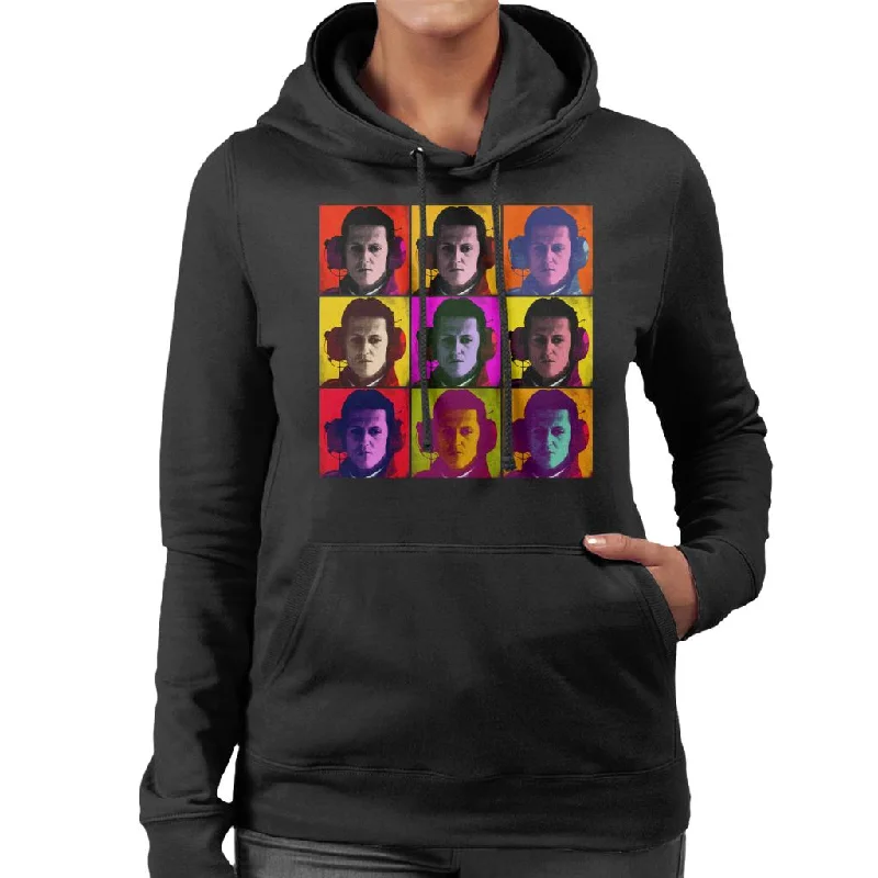 Motorsport Images Michael Schumacher Italian GP Pop Art Women's Hooded Sweatshirt Hoodie with Hem Lace Feminine Delicate