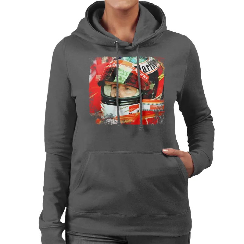 Motorsport Images Michael Schumacher San Marino GP Women's Hooded Sweatshirt Hoodie with Back Slit Movement Comfort