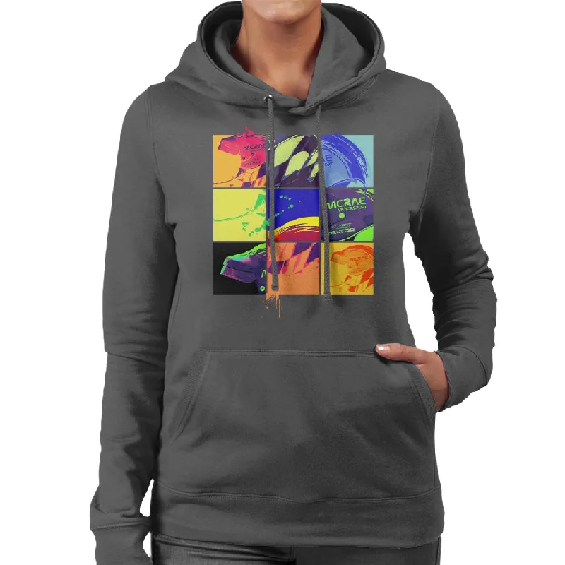 Motorsport Images Pop Art Helmet Women's Hooded Sweatshirt Hoodie with Illustration Artistic Creative