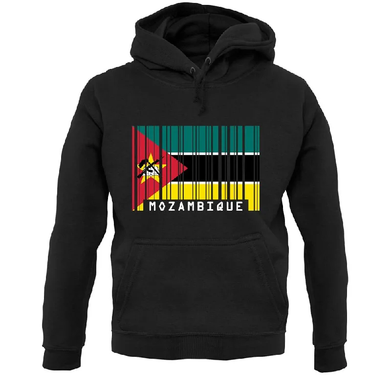 Mozambique Barcode Style Flag Unisex Hoodie Hoodie with Sequins Glamorous Eye-catching