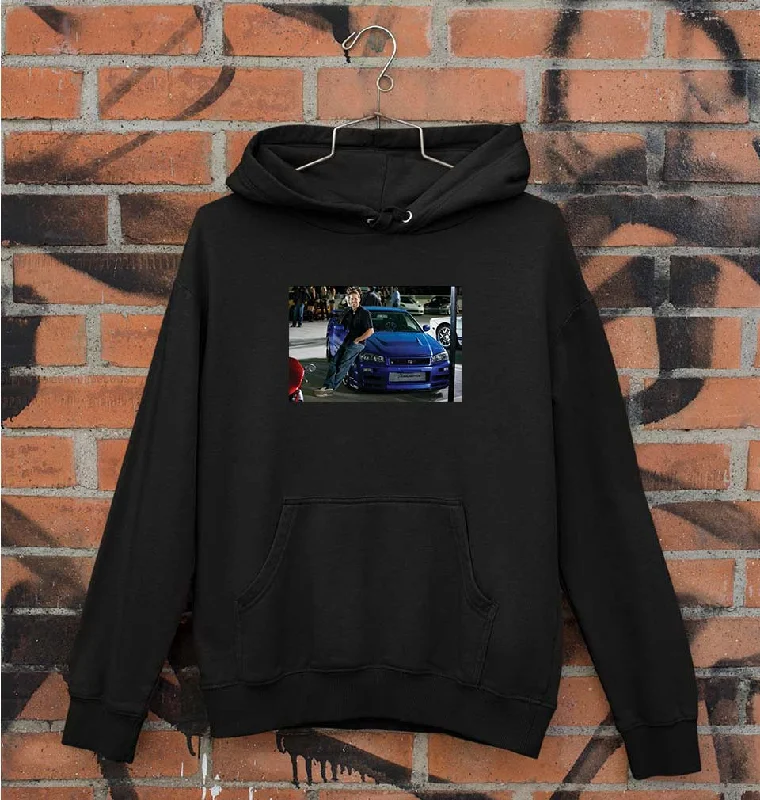 paul walker fast and furious Unisex Hoodie for Men/Women Hoodie with Hidden Zipper Minimalist Clean