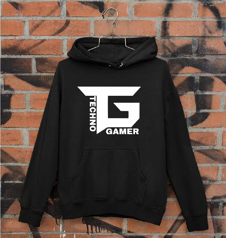 Techno Gamer Unisex Hoodie for Men/Women Hoodie with Front Slit Layering Stylish