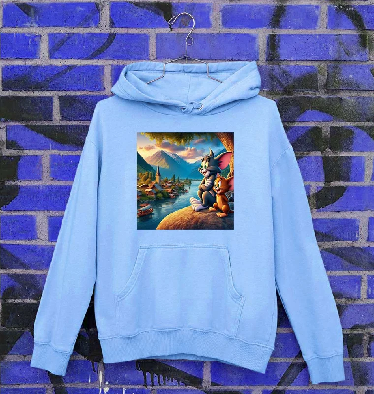 Tom and Jerry Unisex Hoodie for Men/Women Hoodie with Cropped Fit Short Trendy