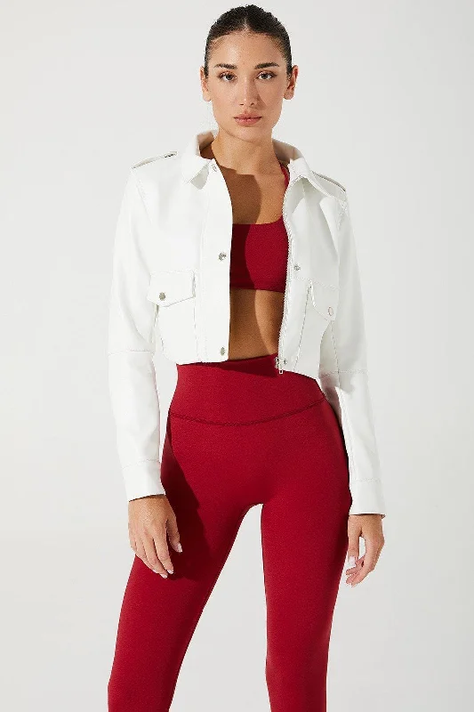 Urban Rebel Jacket - White Hooded Jacket Caped Jacket Shawl Collar Jacket