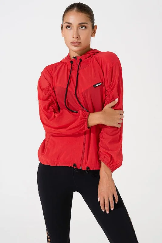 Valencia Jacket - Red Anorak Shell Jacket Lightweight Jacket