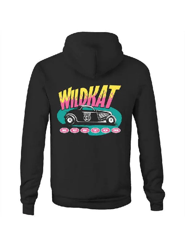 WILDKAT- Fleecy Women's Hoodie Hoodie with Rolled Sleeves Casual Relaxed