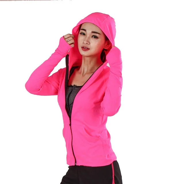 Women's Heal Orange Running Jacket Denim Jacket Leather Jacket Suede Jacket