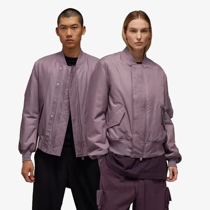 Y-3 | BOMBER JACKET { PURPLE Nylon Fabric Polyester Fabric Spandex Fabric