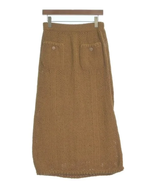 CHANEL Long/Maxi length skirts corduroy skirt cozy