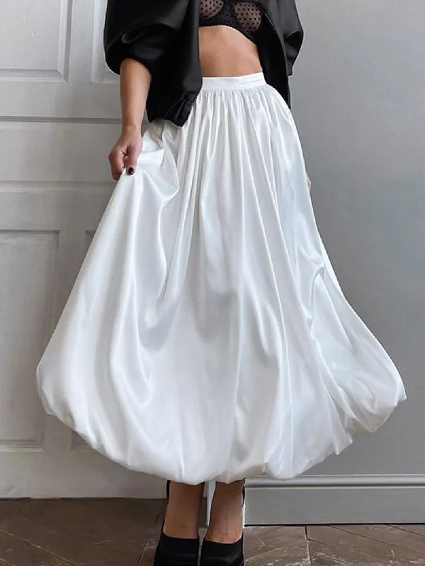 French High Waist Charming A-Line Skirt Skirt velvet skirt luxury