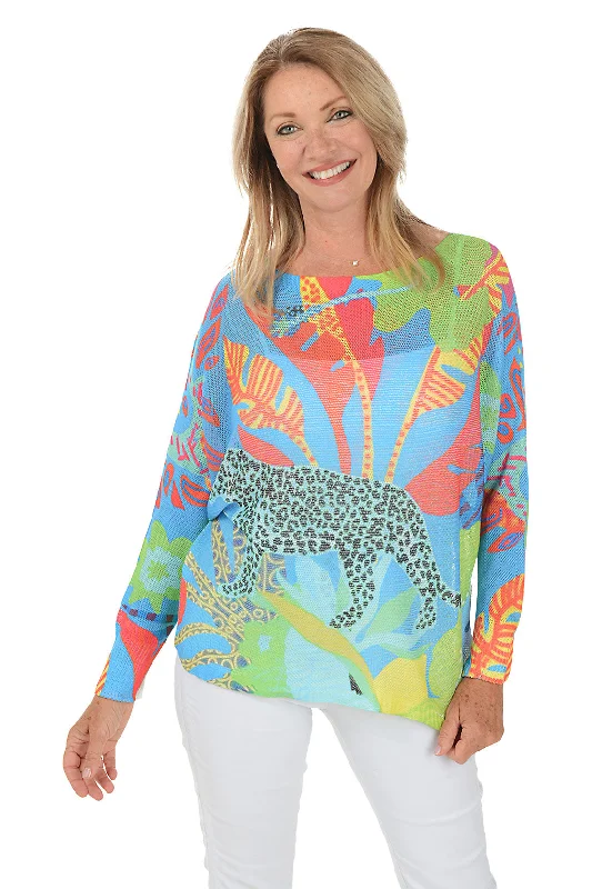 Leopard Safari Lightweight Sweater Layered Multi-layer Single Layer