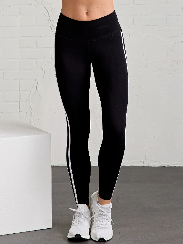 ALLways Stripe Ankle Legging Chic Printed Yoga Pants