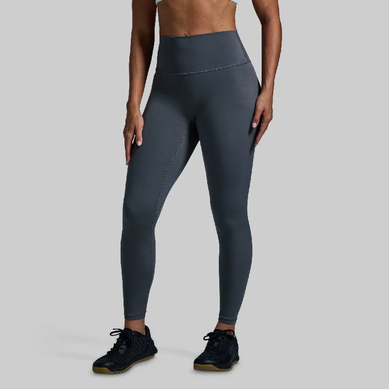 Apex Legging (Gunmetal) Fashionable Floral Active Leggings