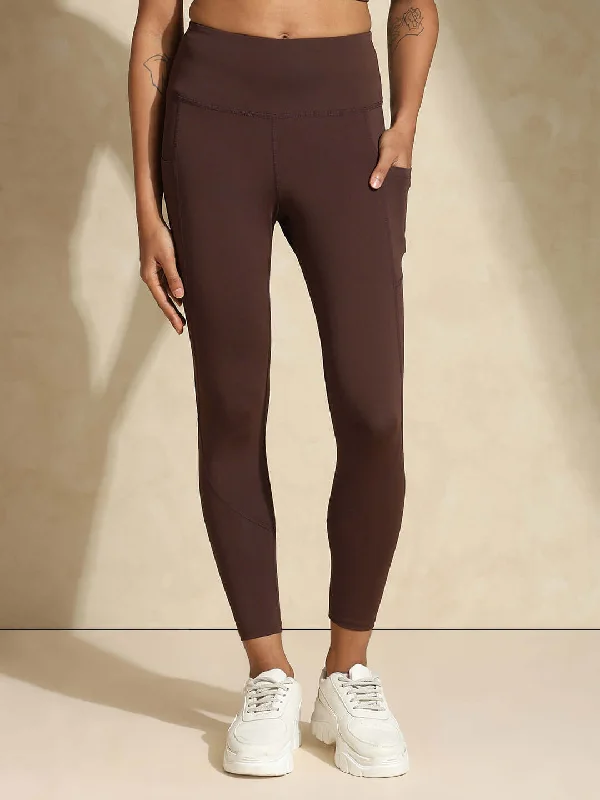 Aura Leggings Java Comfortable Zip-Up Leggings