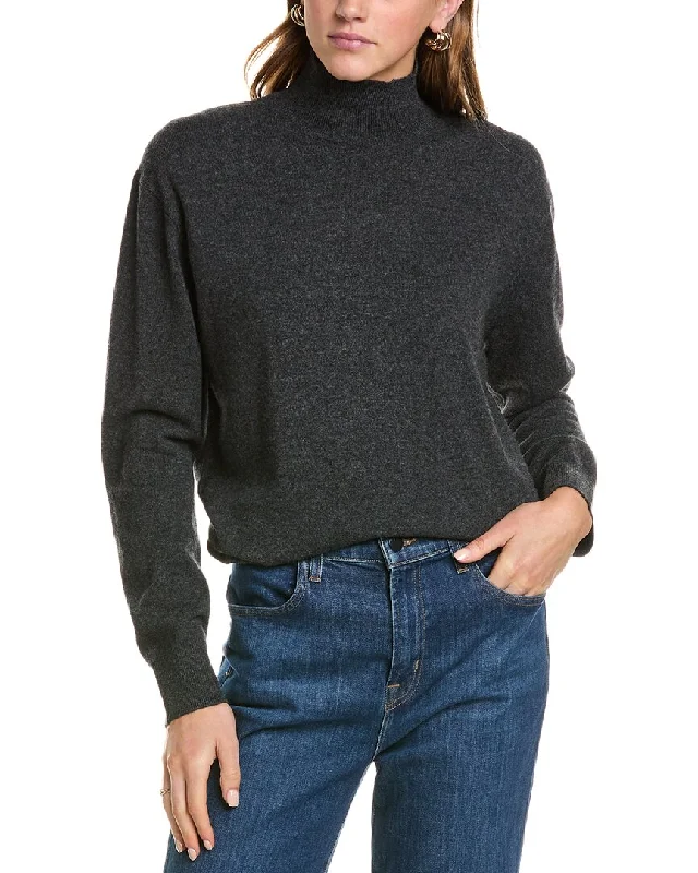 Vince Weekend Wool & Cashmere-Blend Turtleneck Sweater Spandex Rayon Corduroy