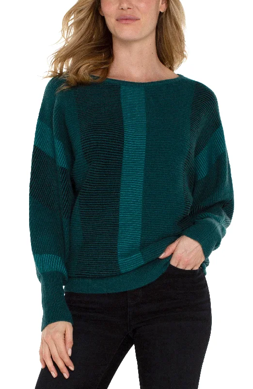 BOAT NECK DOLMAN SWEATER High Neck Crew Neck V-Neck