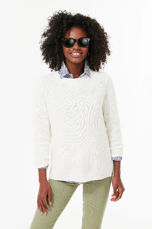 Chalk Emma Shaker Sweater Stylish Fashionable Trendy