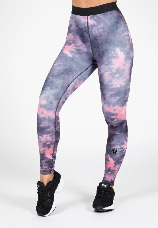 Colby Leggings - Gray/Pink Stylish Ultra Stretch Leggings