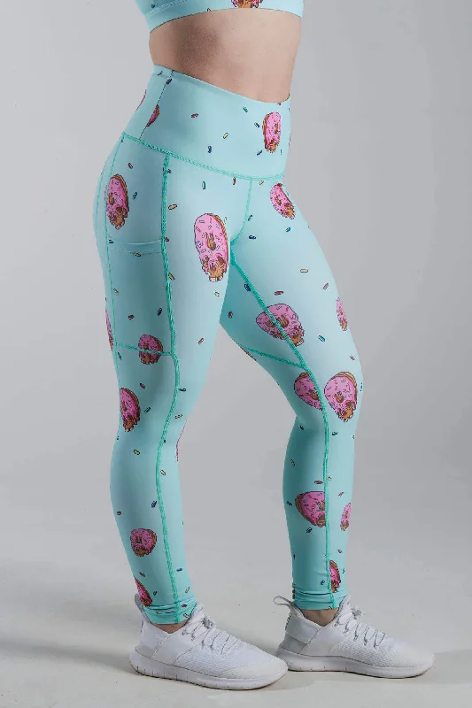 Donut Skull Leggings Elegant Embellished Leggings