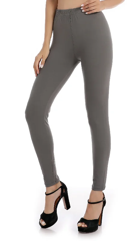 Falari Classic Leggings - Dark Grey Stylish Sweatproof Leggings