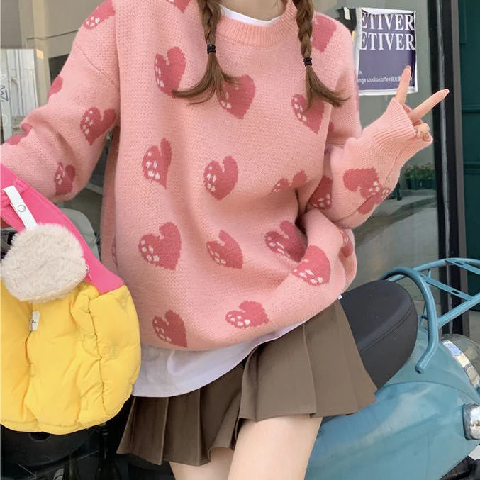 Heart Stealer Knit Sweater Thin Thick Dense