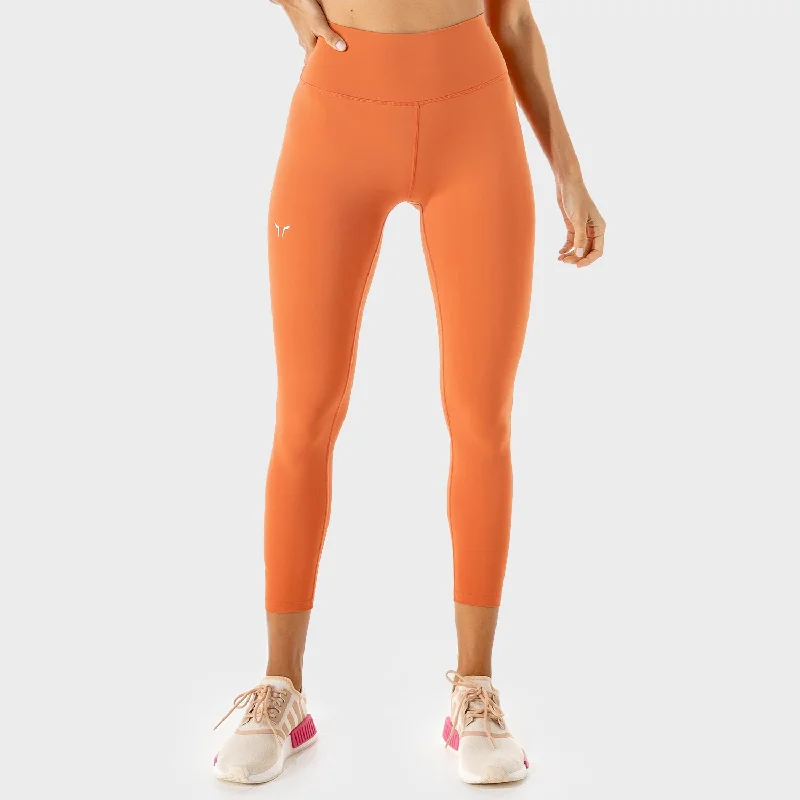 Infinity Cropped 7/8 Leggings - Copper Coin Fashionable High-Rise Leggings