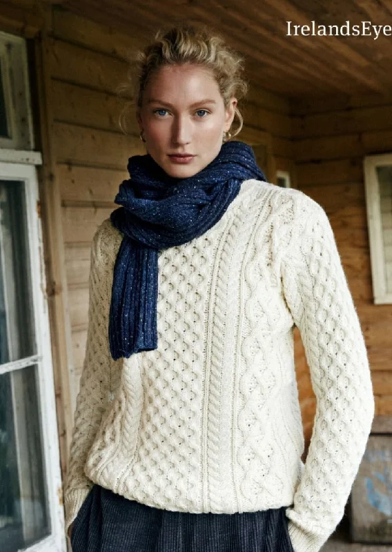 IrelandsEye Aran Sweater | Natural Fitted Loose Oversized