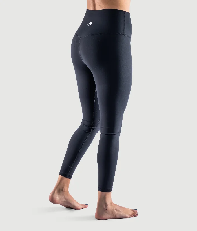 IRIS SCULPT LEGGINGS - BLACK Trendy Leather-Look Workout Leggings