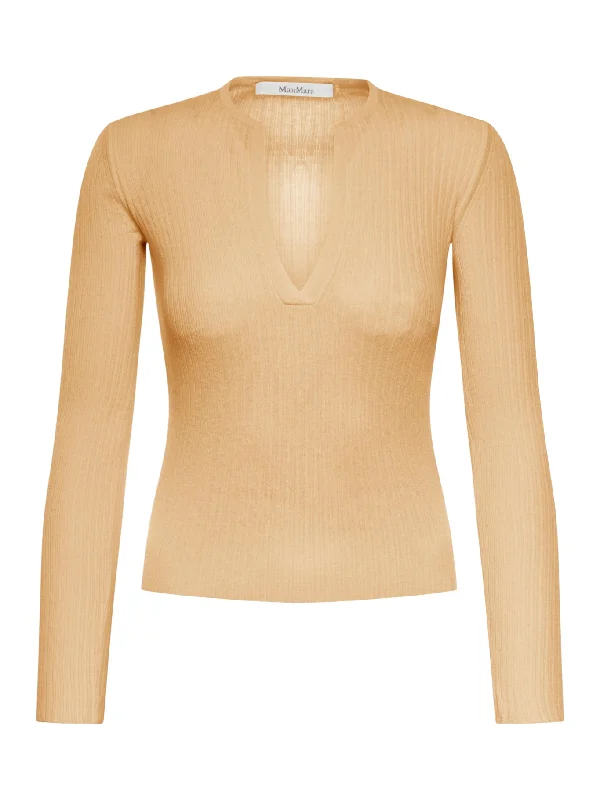 Cashmere and silk sweater Tailored Straight A-Line