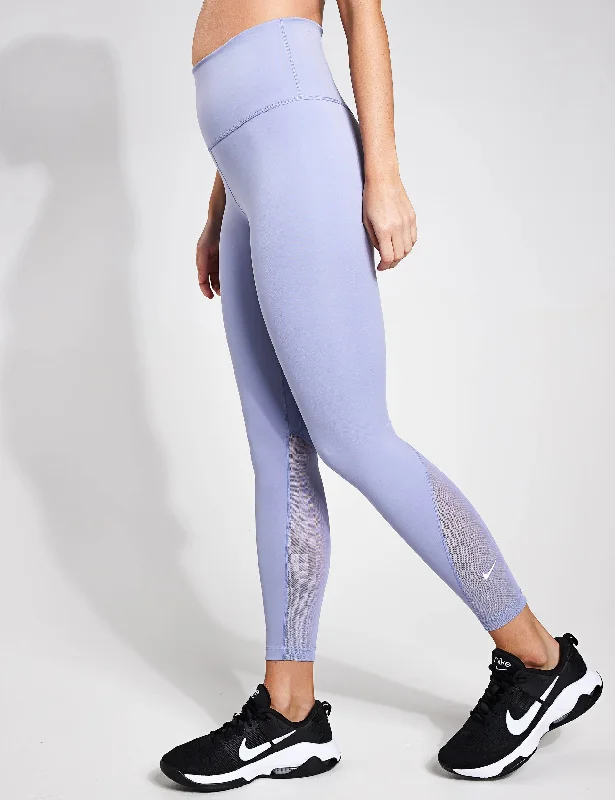 One 7/8 Leggings - Indigo Haze/White Elegant Shiny Black Leggings