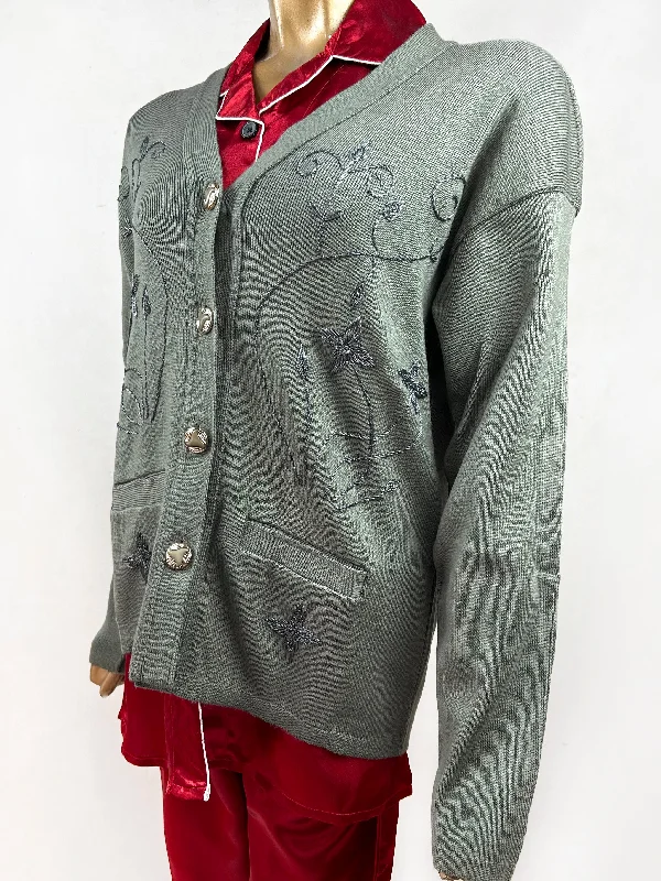 Olive Green Full Sleeves Sweater For Women WSW14 Mesh Sweater Canvas Denim