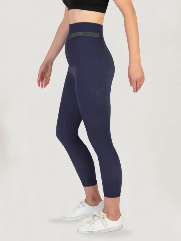 Patented Anne CORETECH® Sports Recovery/Performance / Postpartum Compression Leggings (with pocket) Elegant Metallic Leggings